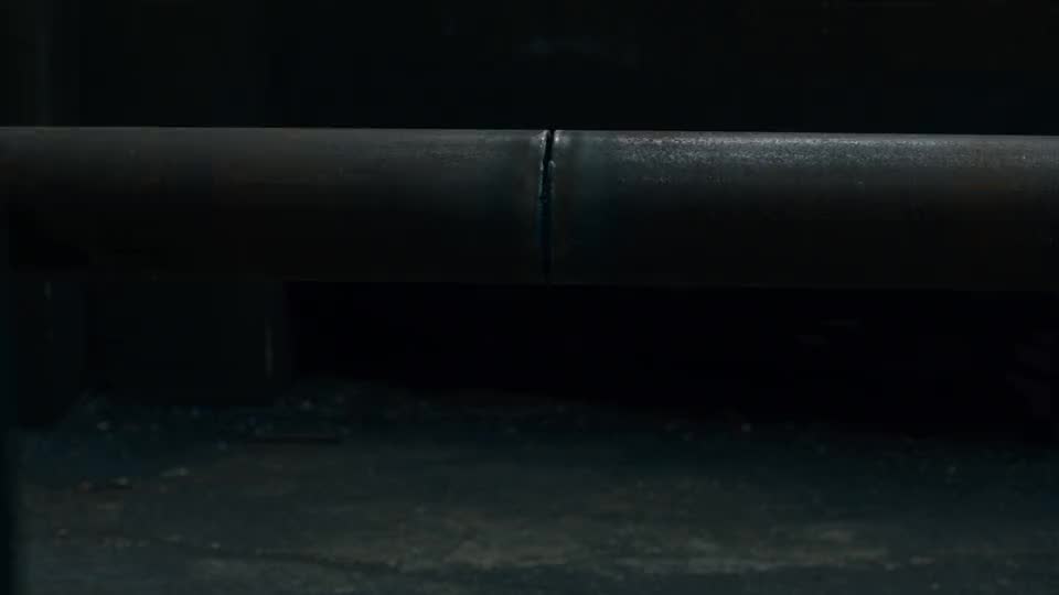 The arc catches and sparks pour down the beam